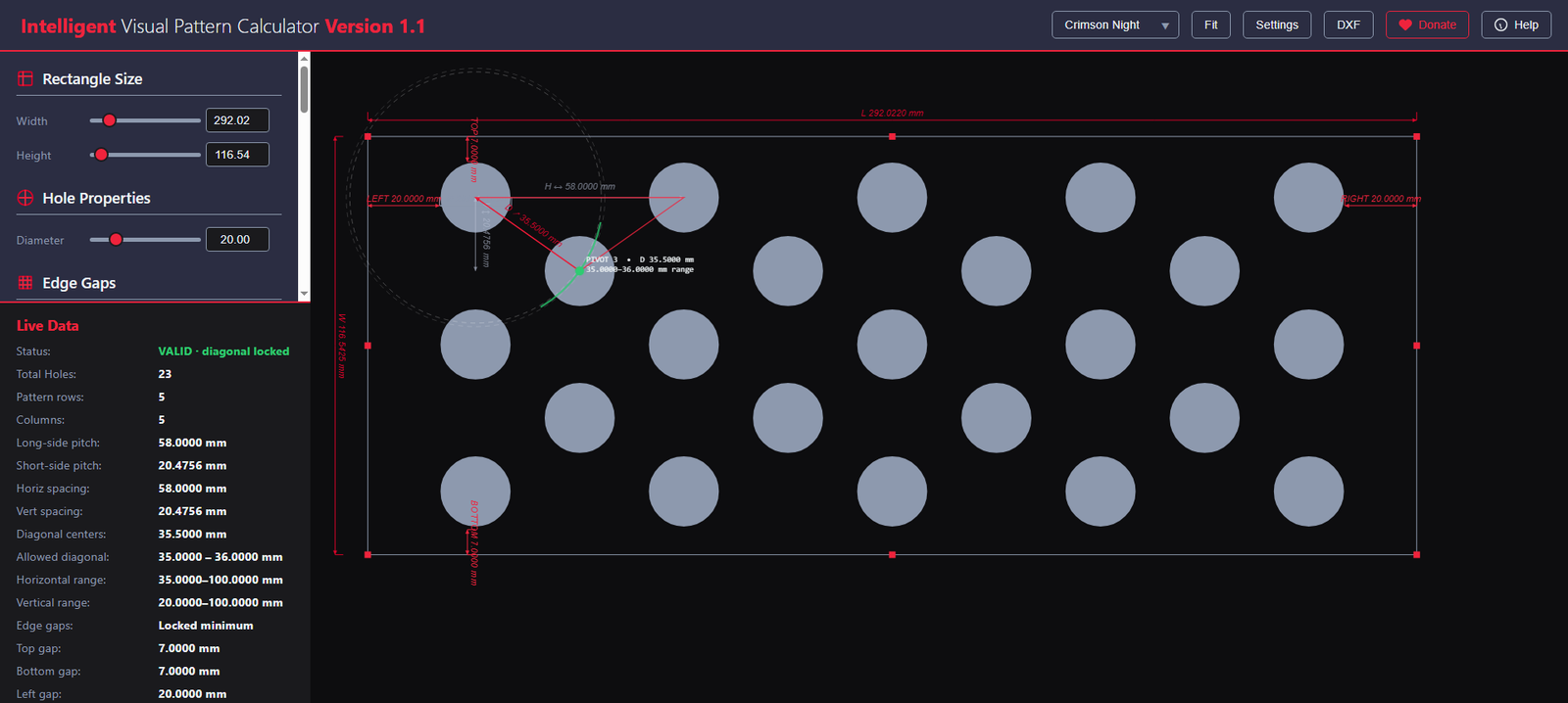 Visual Pattern Calculator